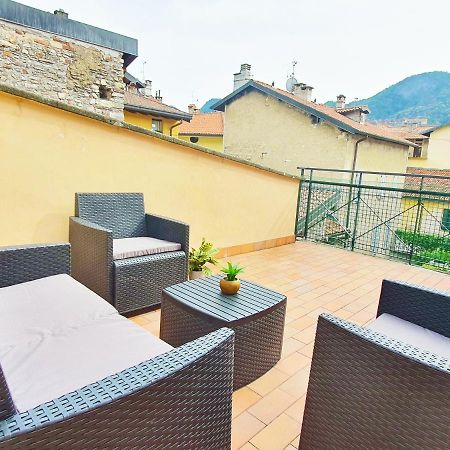 King Como Lake Center 9 Posti Letto- Grande Terrazza - 2 Bagni Privati Exterior foto